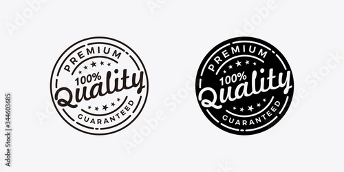 100% Guaranteed Quality Product Stamp logo design