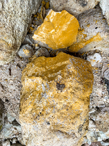 A Piece of Volcanic Rock Sibayak Volcano in Sumatra Island, Indonesia