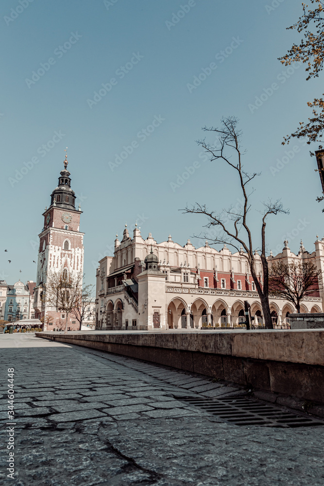 View of the Town Hall in Krakow
