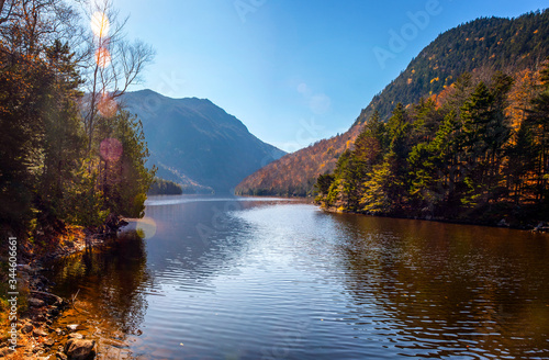 Ausable Lake Fish Hawk Cliffs Indian Head Upstate New York Adirondack Mountains Keene