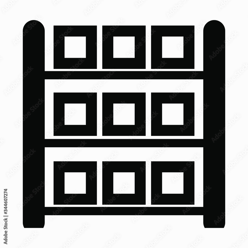 Warehouse Icon Vector. Commercial line vector icon for websites and mobile minimalistic flat design. Warehouse Icon Vector. Commercial line vector icon for websites and mobile minimalistic flat design.