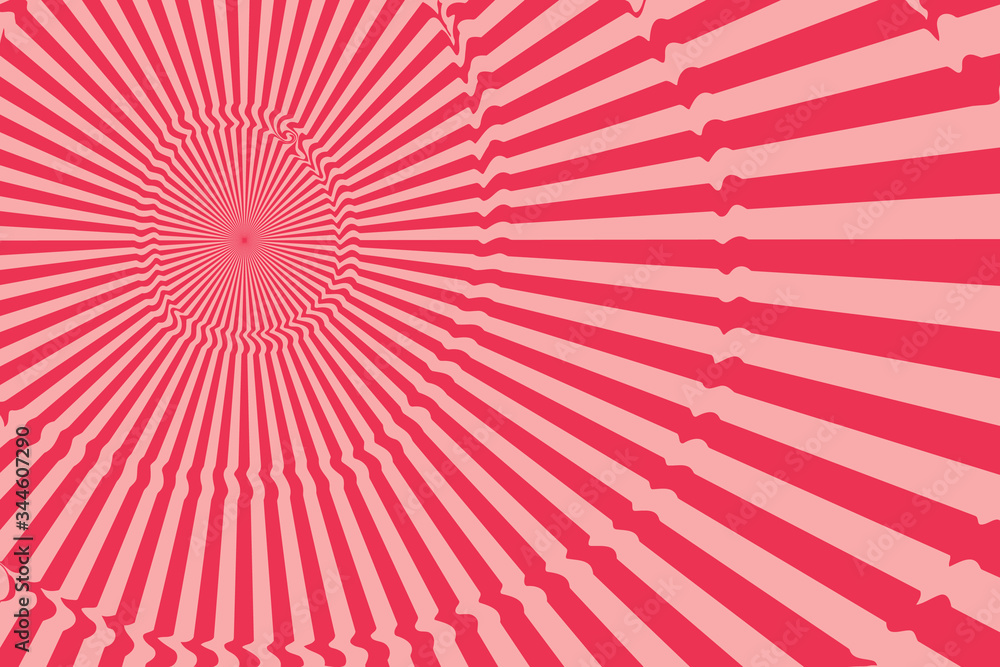 3d sunburst vector drawn as swirl. illusional and hypnotic effect. it can be used as background