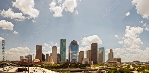 Aerial of Houston skyline