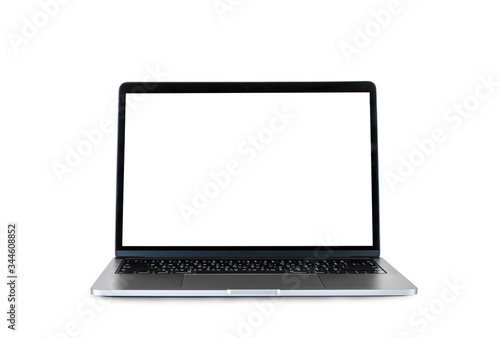 A laptop on a white background.