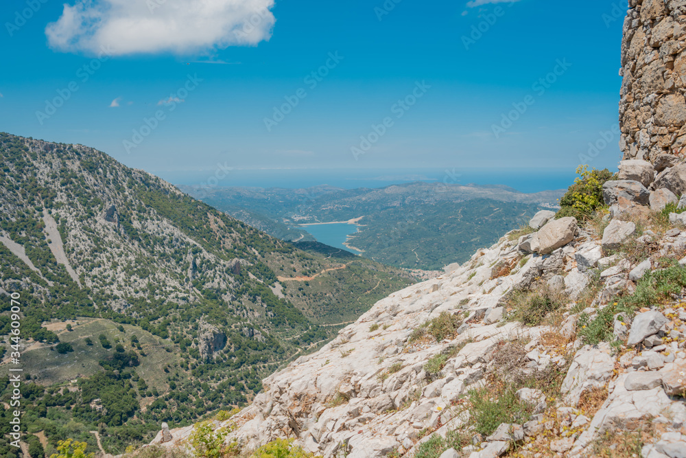 Fototapeta premium mountain view of the sea and lake