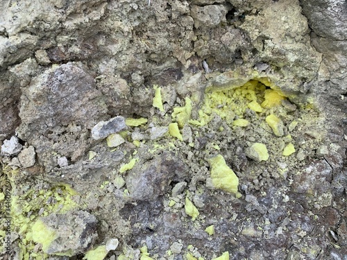 A Piece of Volcanic Rock Sibayak Volcano in Sumatra Island, Indonesia