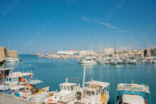 Heraklion, Crete, Greece. May 9, 2019. sea pier