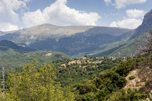 The village Papingo in the mountains  Epirus region  Greece 