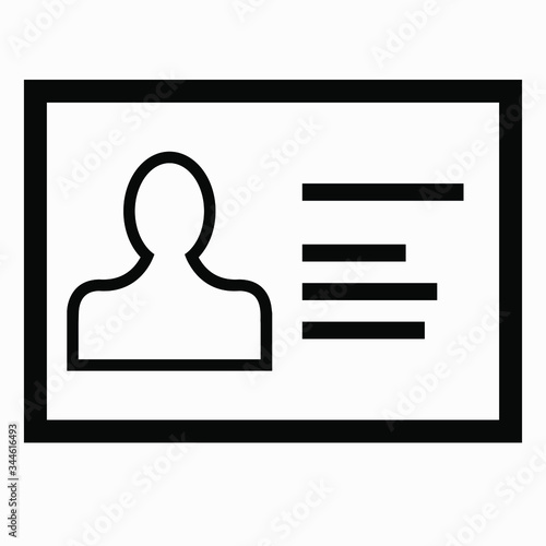 Person accounting card icon. Subscriber Identification Card. Passport person. Buyer personal account icon. Icon business card subscriber, buyer, employee, employee. Archive file cabinet icon. Illustra