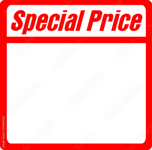 Sales signs for department stores