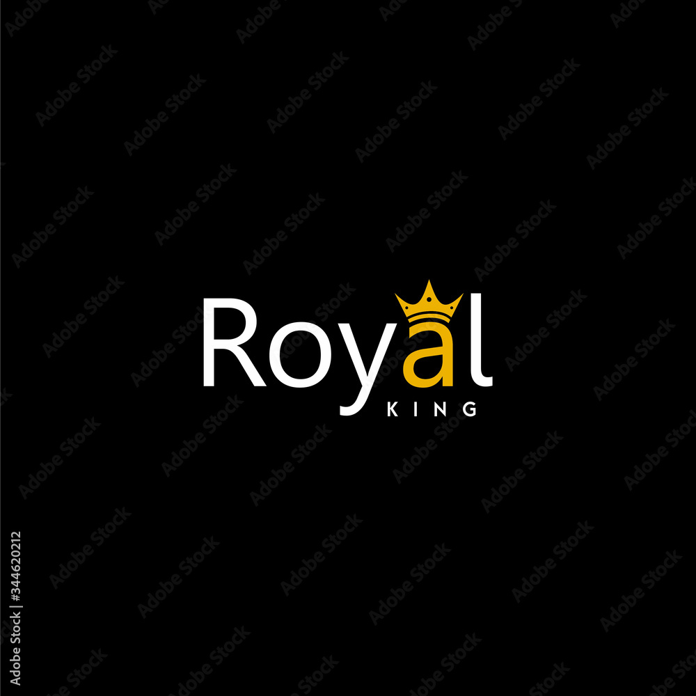 Clean and luxury logo design of crown with dark background color - EPS10 - Vector. Clean and luxury logo design of crown with dark background color - EPS10 - Vector.