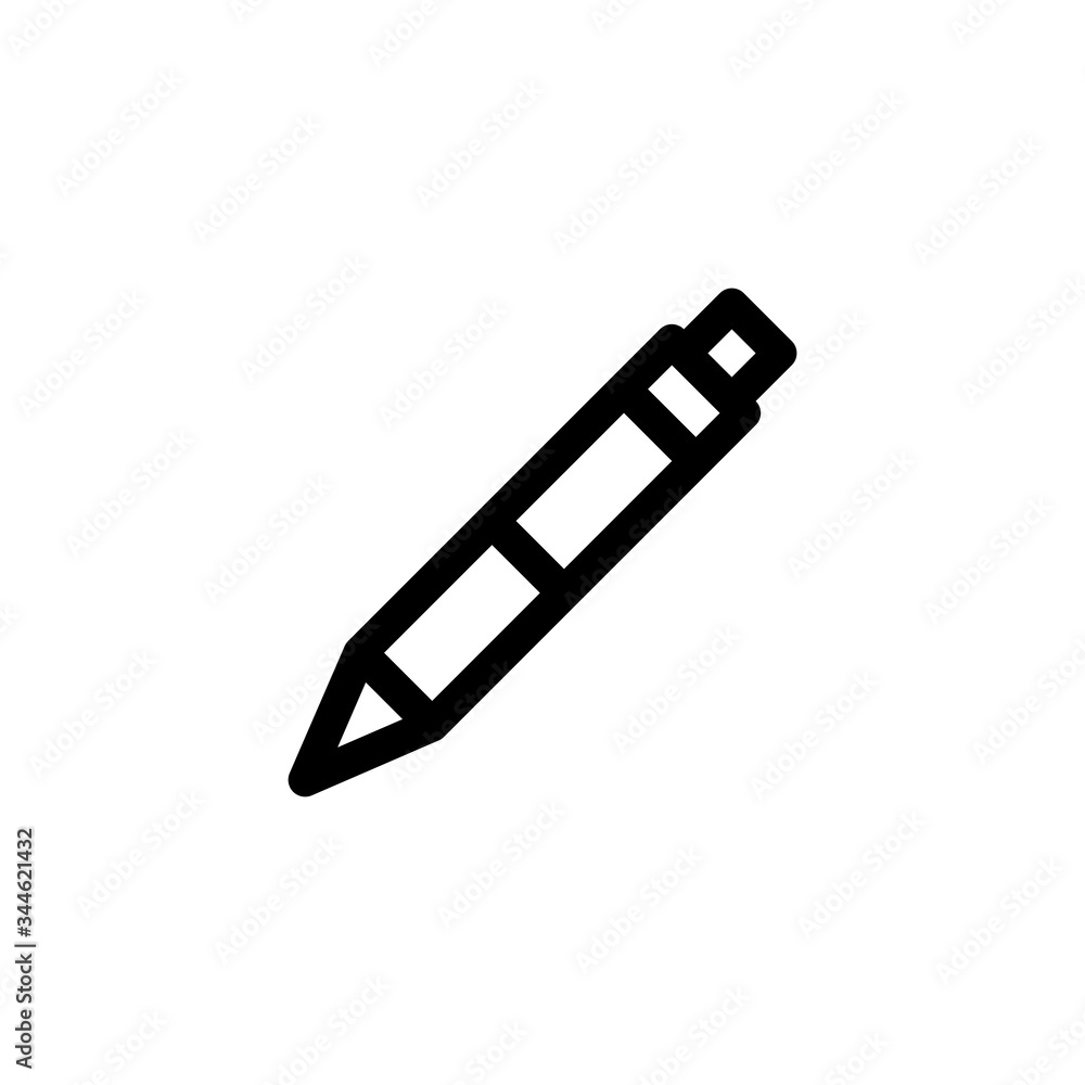 Pen Education Outline Icon Logo Vector Illustration
