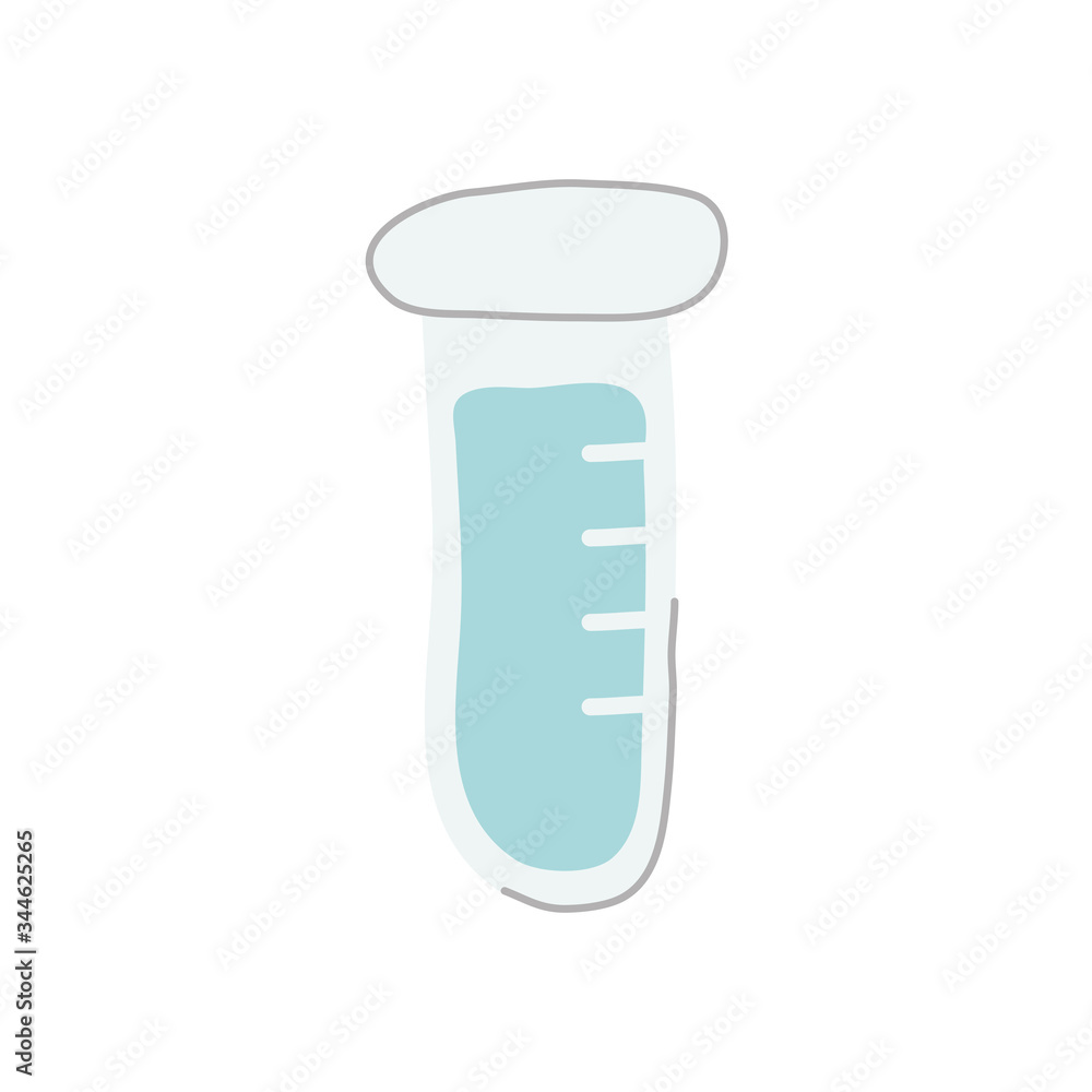 test tube icon, line style test tube icon, line style
