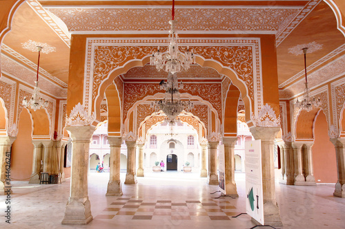 Fototapeta City palace of Jaipur - indian architecture