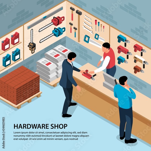Hardware Shop Illustration