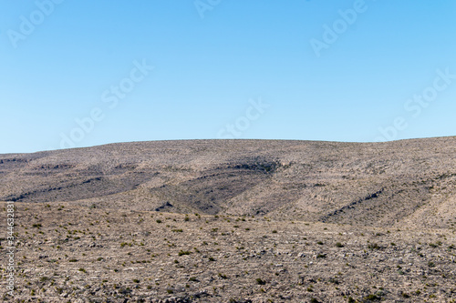 Hills in Desert Near Carlsbad Caverns National Park in New Mexico