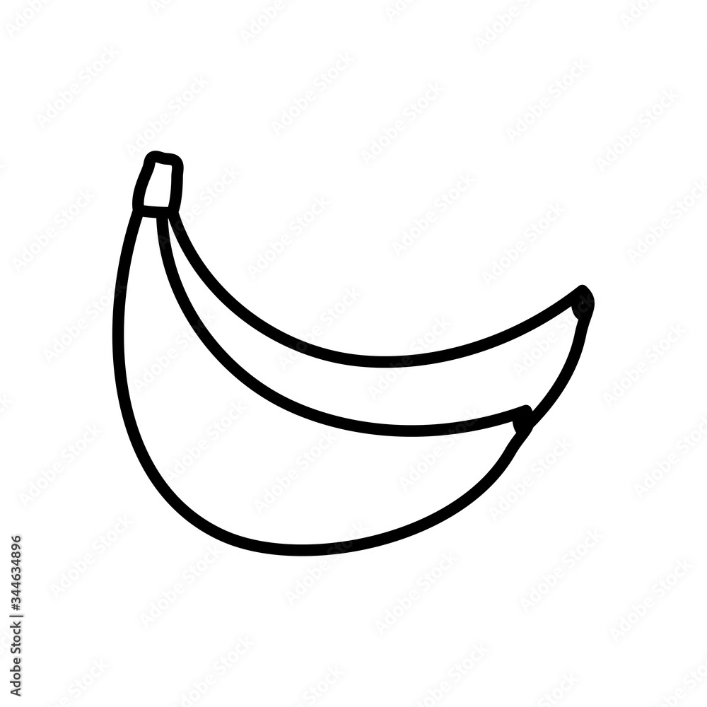 bananas fruits icon, line style bananas fruits icon, line style