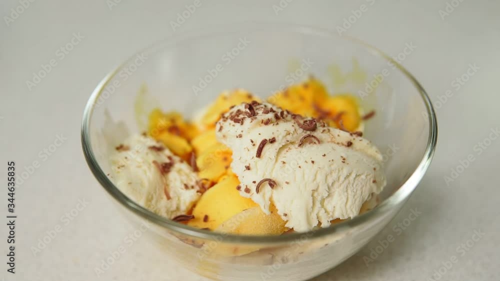 white vanilla ice cream with chocolate chips close-up, selective focus white vanilla ice cream with chocolate chips close-up, selective focus