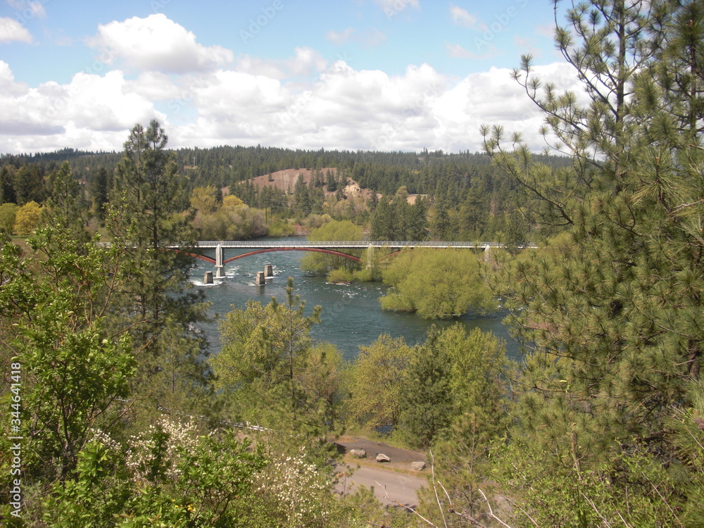 nice view of a bridge over the river