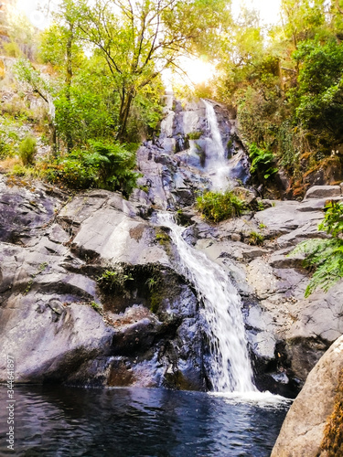 Waterfall Pedra da Ferida, in Miranda do Corvo photo