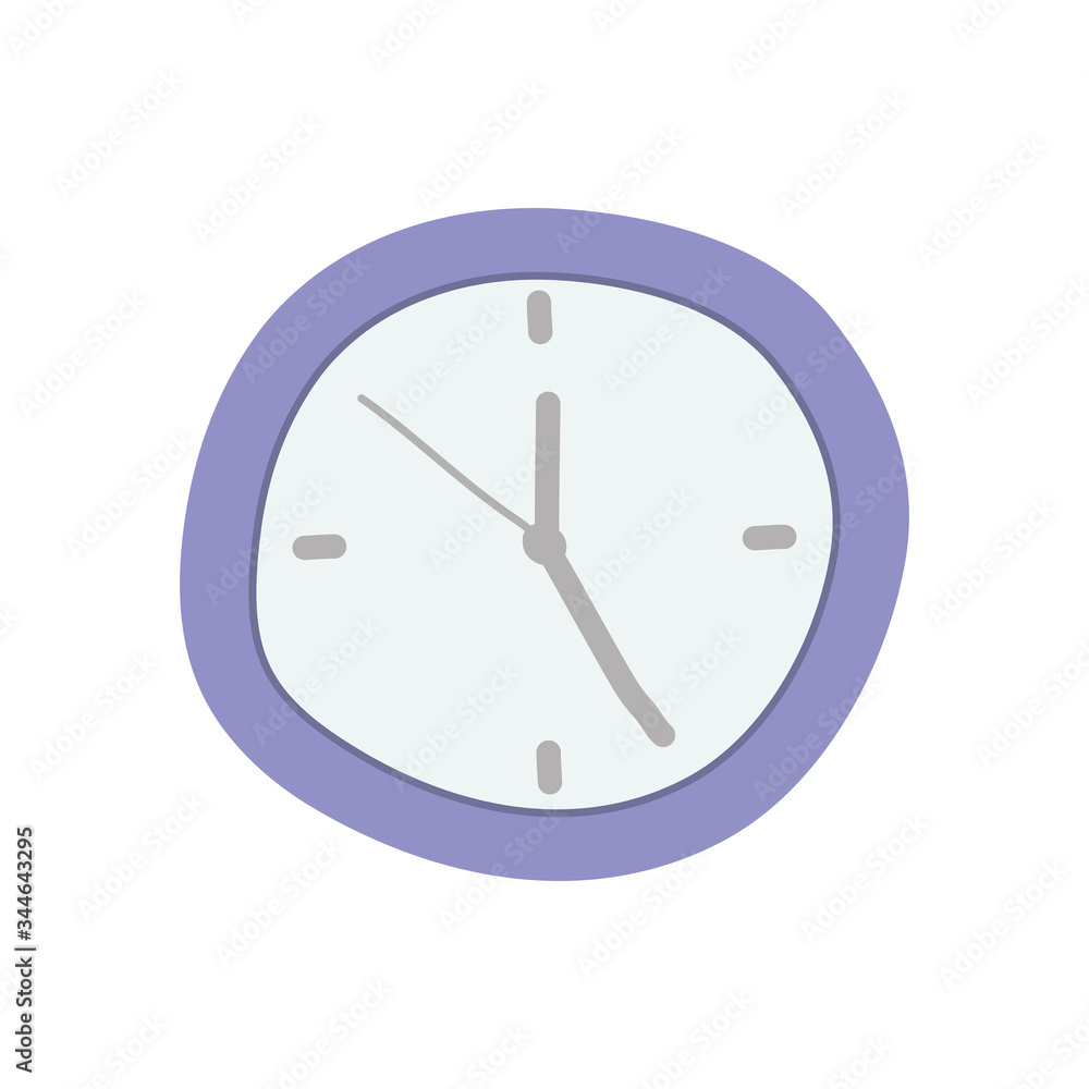 clock time icon, flat style clock time icon, flat style