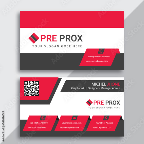 Modern Business card template, Unique visiting card design.