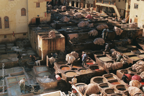 traditional moroccan tannery