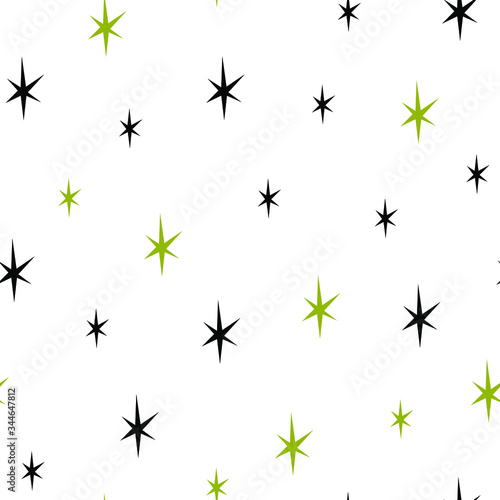 Vector seamless pattern with small stars. Starry sky background. Design template for wallpaper, wrapping, textile.