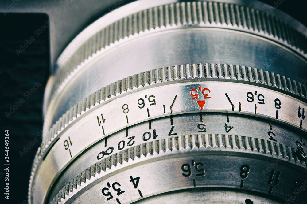 Lens old retro rangefinder camera Lens old retro rangefinder camera