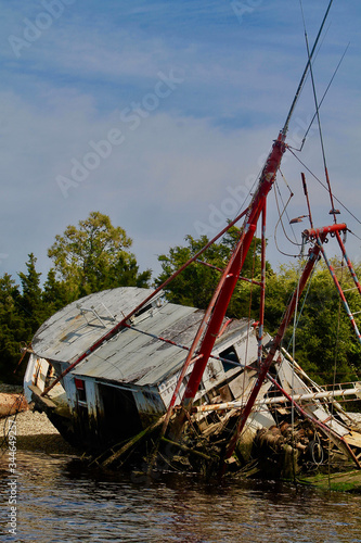 Rotted fishing boat