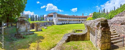 Photos Roman amphitheater of Arezzo, Tuscany, Italy.