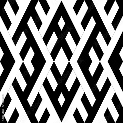 Seamless pattern with oblique black bands