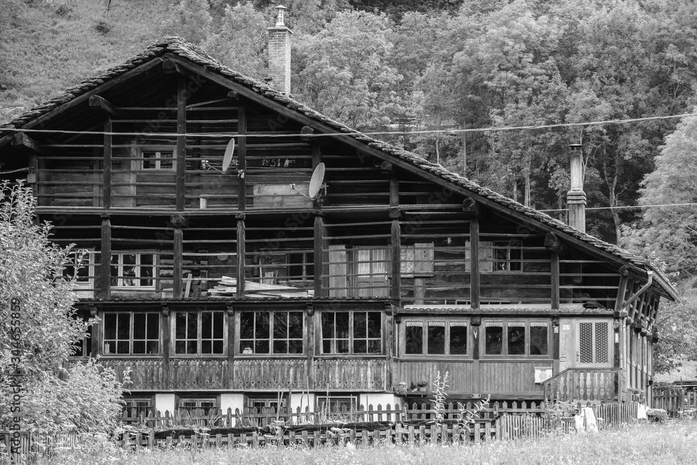 Old House in Alagna Valsesia, Piedmont, Italy Old House in Alagna Valsesia, Piedmont, Italy