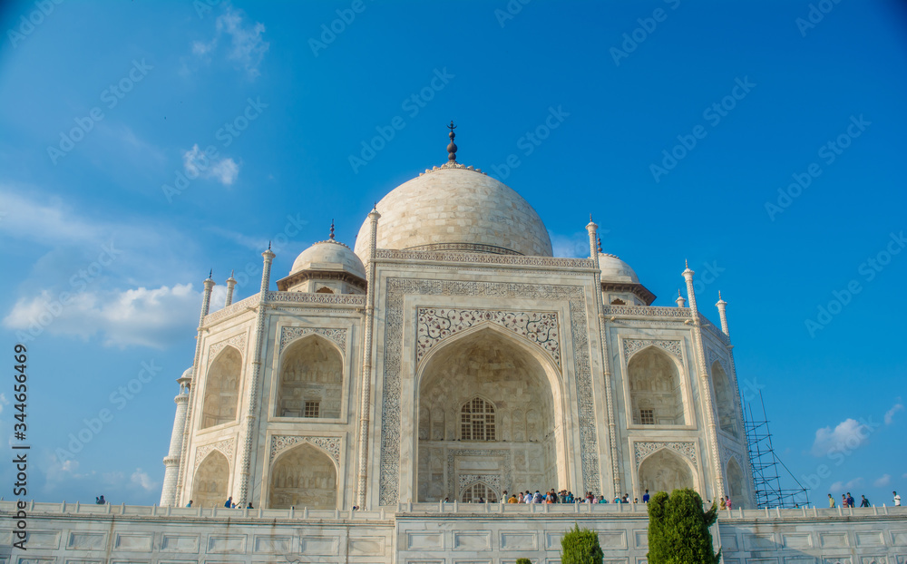 The Grate Taj Mahal of India was commissioned by Shah Jahan in 1631
