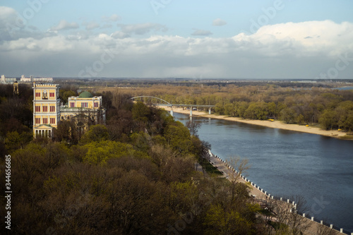 Panorama of the city of Gomel on the tower