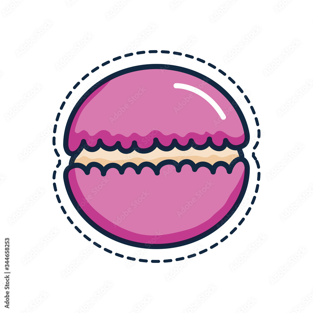 patches concept, sweet macaron icon, line color style patches concept, sweet macaron icon, line color style
