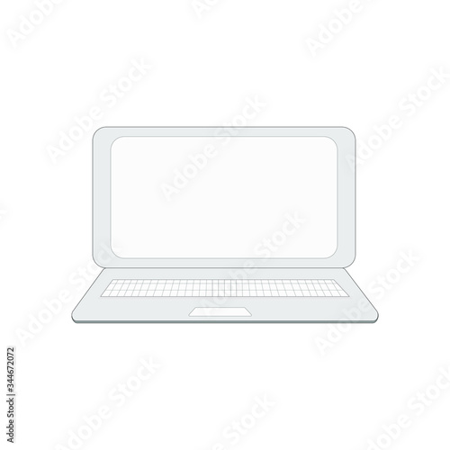 laptop isolated on white background