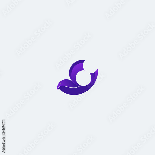 Fototapeta Naklejka Na Ścianę i Meble -  logo Pigeon with a unique shape