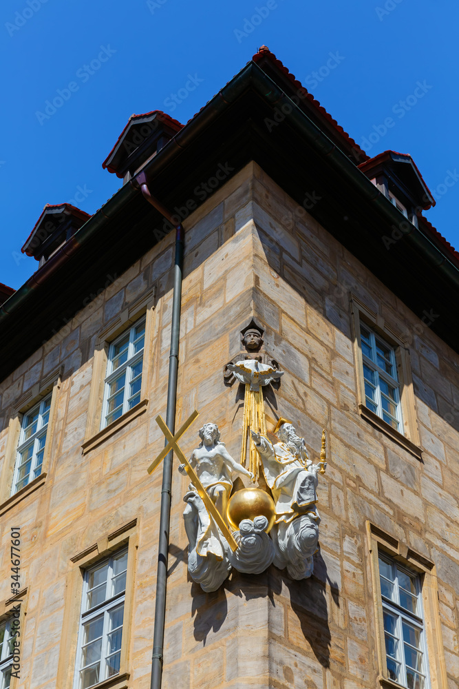 Fototapeta premium corner of a historic building in Bamberg, Germany