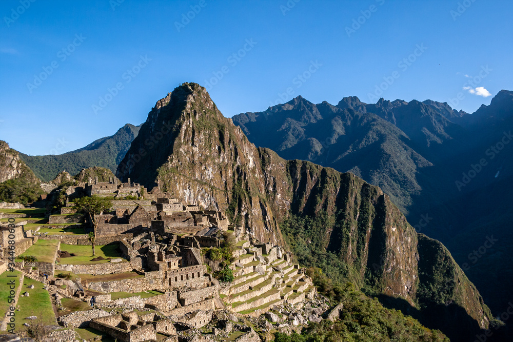 Macchu Picchu the lost city of los incas in Peru.