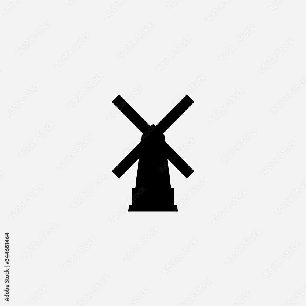 windmill icon graphic element Illustration template design windmill icon graphic element Illustration template design