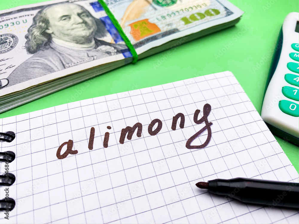 Money to pay child care alimony is on the table Money to pay child care alimony is on the table