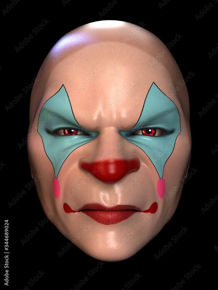 Mask of the villain. 3d rendering Mask of the villain. 3d rendering