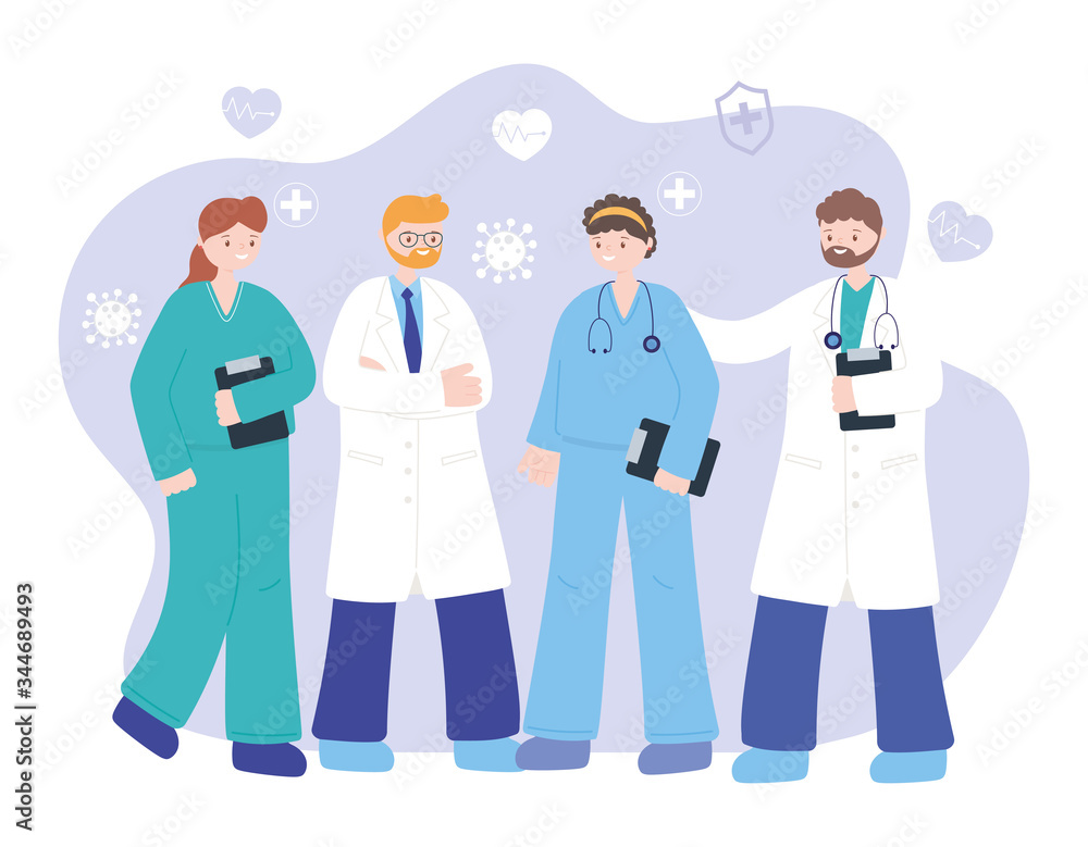 doctors and nurses, team professional physicians nurses staff, medical people characters doctors and nurses, team professional physicians nurses staff, medical people characters