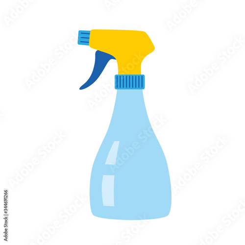 Cleaning spray bottle flat vector isolated