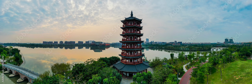 custom made wallpaper toronto digitalNatural scenery of Huayang Lake Wetland Park in Dongguan, China