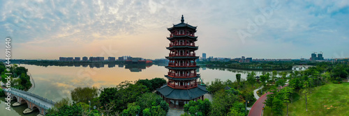 Wallpaper Mural Natural scenery of Huayang Lake Wetland Park in Dongguan, China Torontodigital.ca