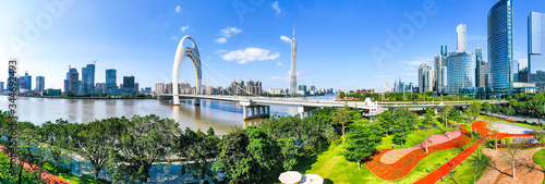 Aerial photography of Guangzhou City Scenery in China