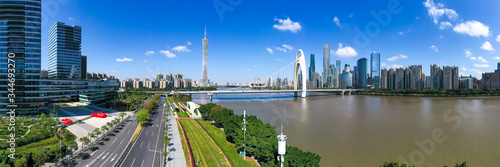 Aerial photo of Guangzhou skyline