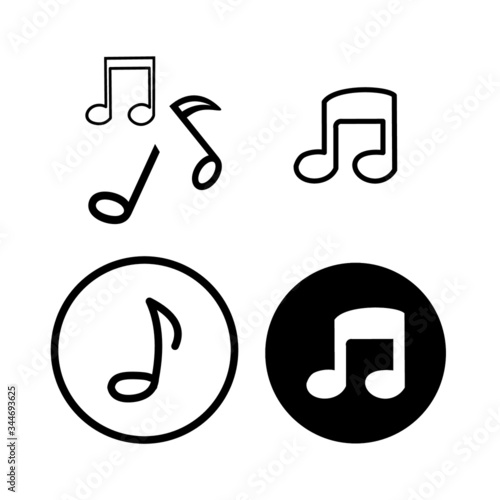 vector music icons set